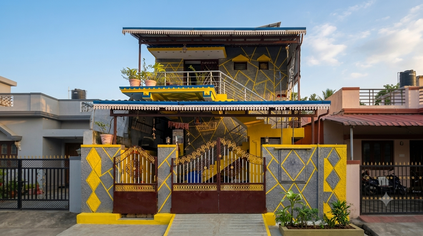 Exterior of Nisha Home Stay in Semmedu